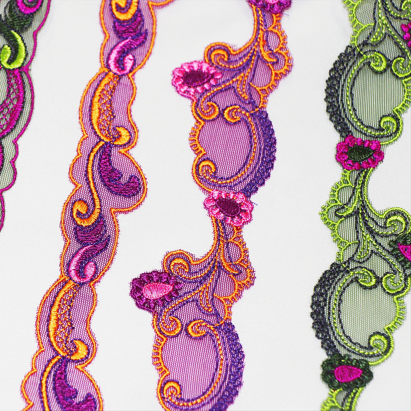 Dynamic Narrow Border Lace Embroidery Lace Fabrics Mesh Ribbon Lace Trim For Women Garment Accessories