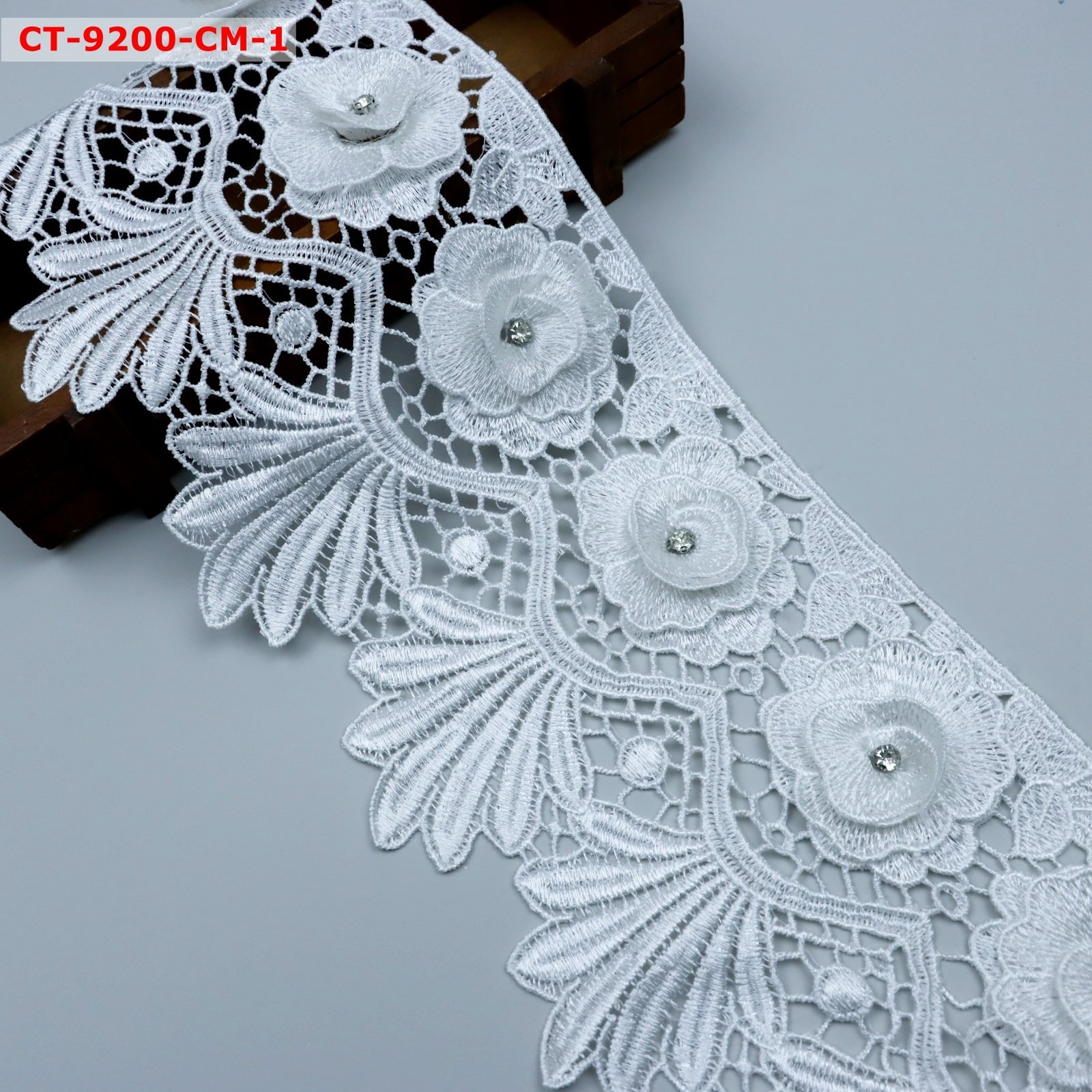 Elastic Lace Trim Soft Stretch Lace Trim Delicate Ribbon Vintage Flora Pattern for Wedding Headbands Garters