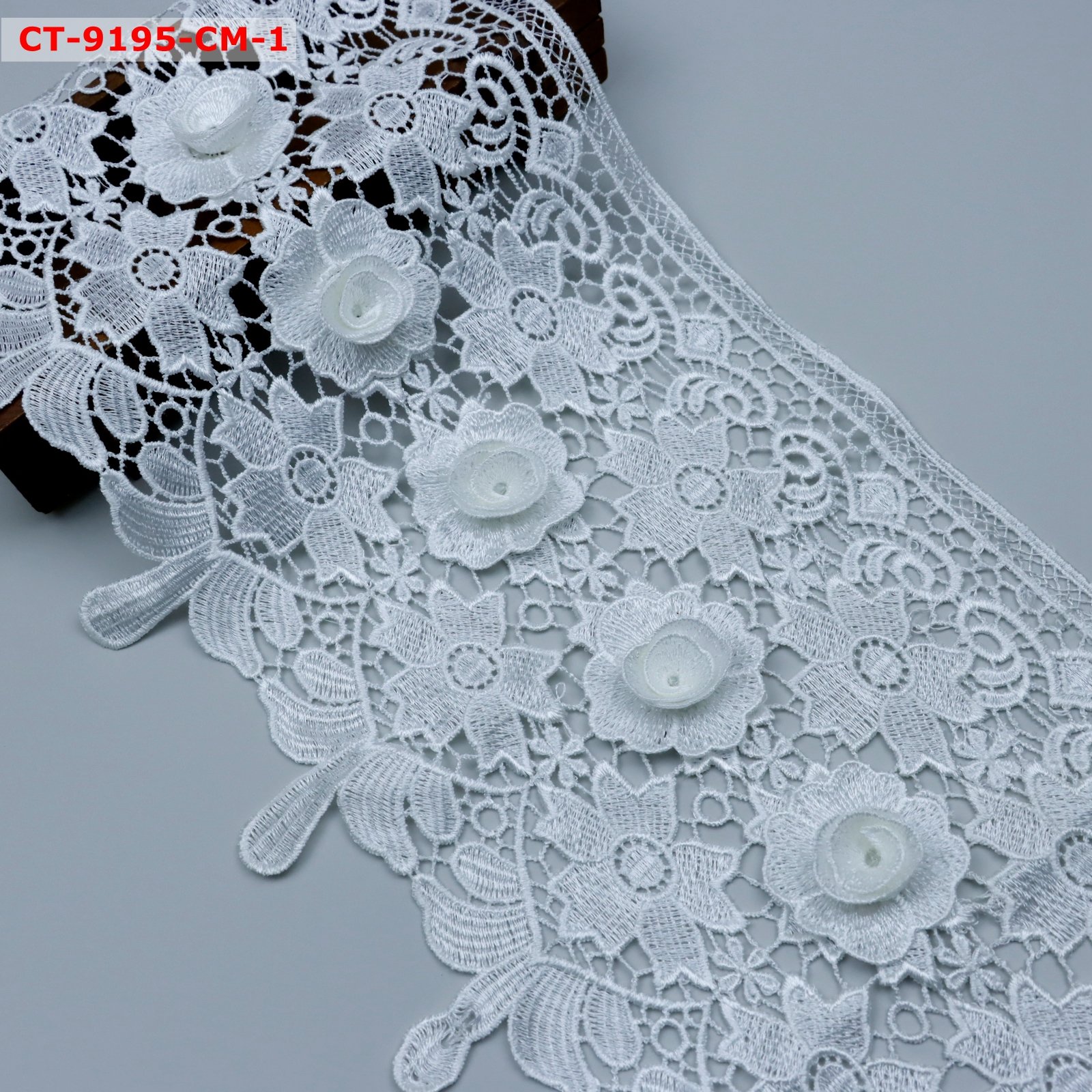Elastic Lace Trim Soft Stretch Lace Trim Delicate Ribbon Vintage Flora Pattern for Wedding Headbands Garters