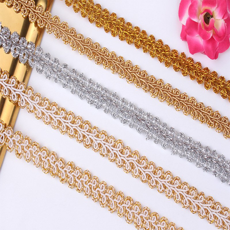 Factory Wholesale Various Styles Braided Trims Decorative Braid Woven Herringbone Gimp Trim