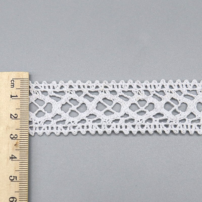 fashion designer geometry eyelet vintage lace trim edge crochet cotton lace trim for clothing