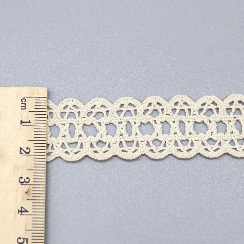 fashion designer geometry eyelet vintage lace trim edge crochet cotton lace trim for clothing