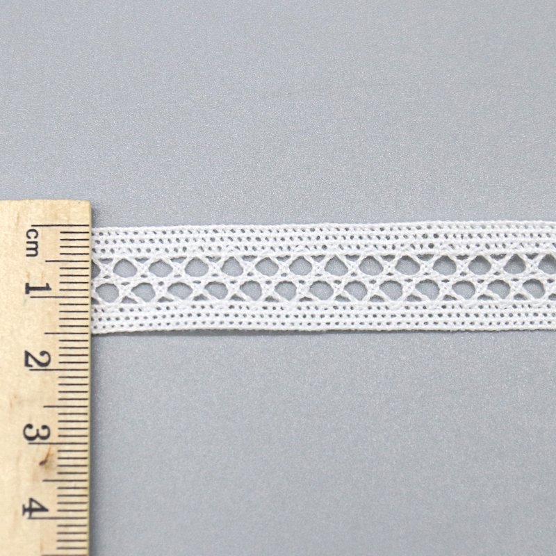 fashion designer geometry eyelet vintage lace trim edge crochet cotton lace trim for clothing