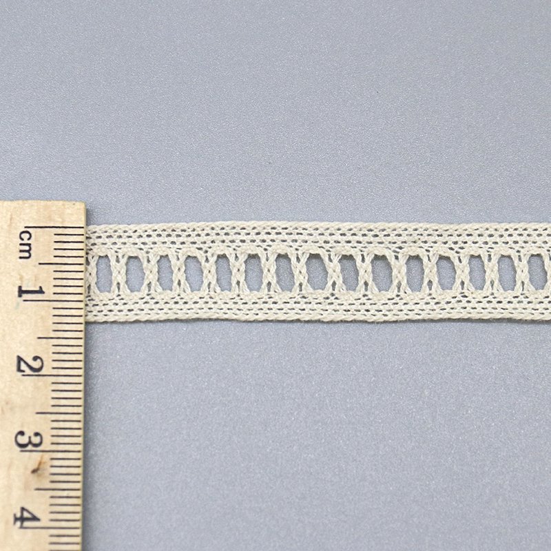 fashion designer geometry eyelet vintage lace trim edge crochet cotton lace trim for clothing
