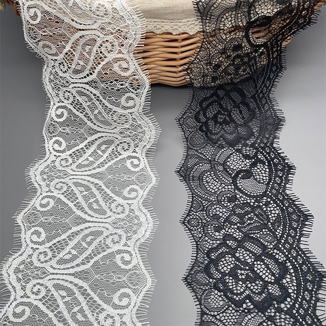 TUTON Guipure Bridal Width French Eyelash Lace Trim For Dress