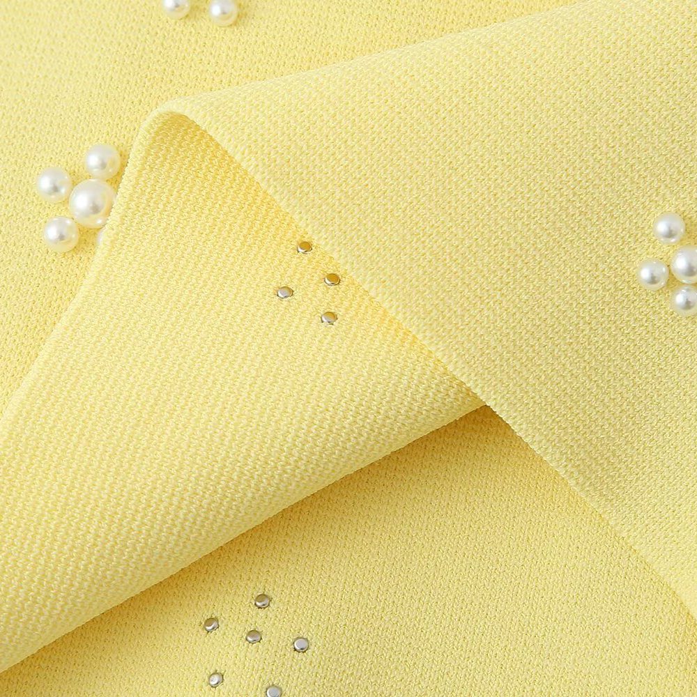 PB&ZA Women 2024 summer New Fashion Artificial pearl trim knitting Tank Tops Vintage Backless Female Camis Chic Tops