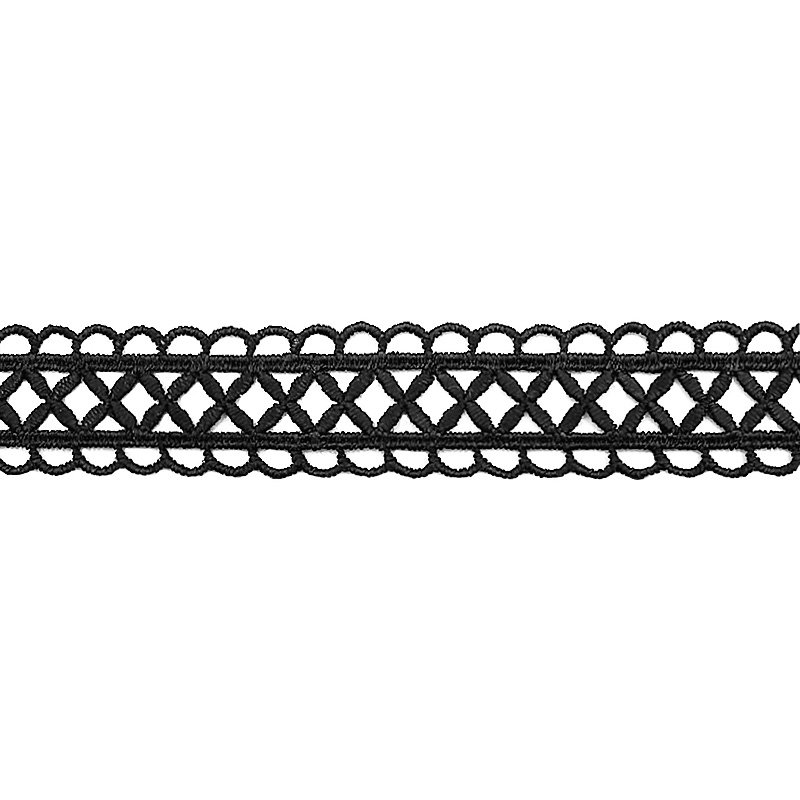 Fancy Embroidery Lace Trim Ribbon Nylon Elastic Webbing Water Soluble French Border Guipure Lace Elastic