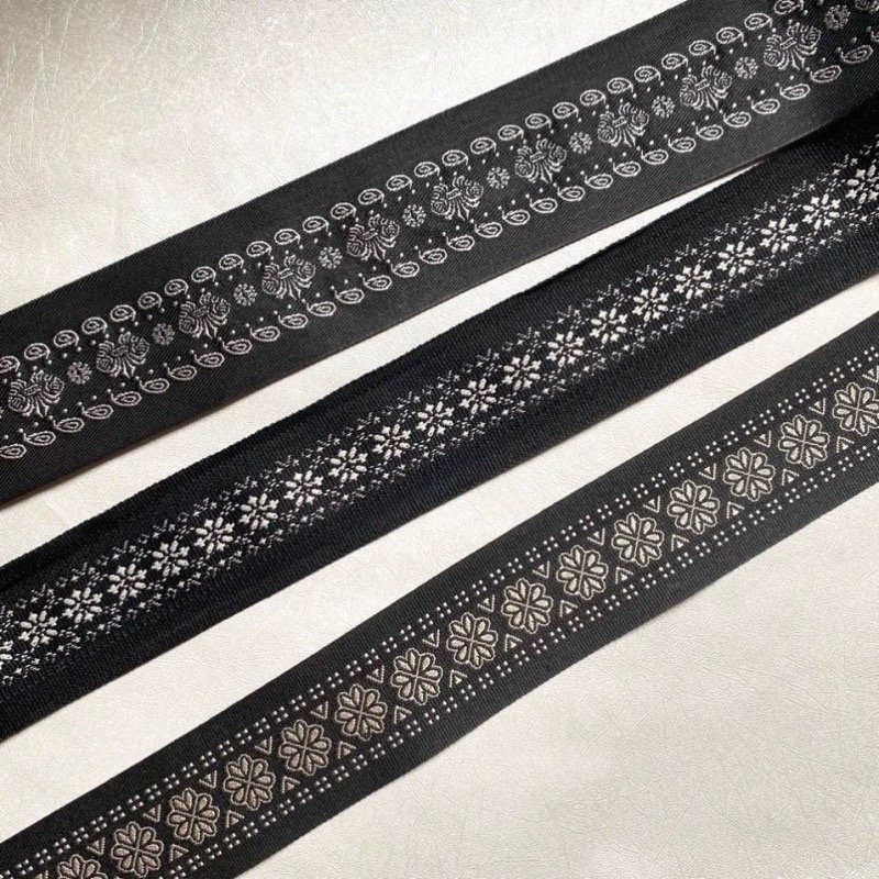Custom Embroidered Jacquard Webbing Garment Supplies Neckline Trim Straps Products China Factory Price Jacquard Waistband