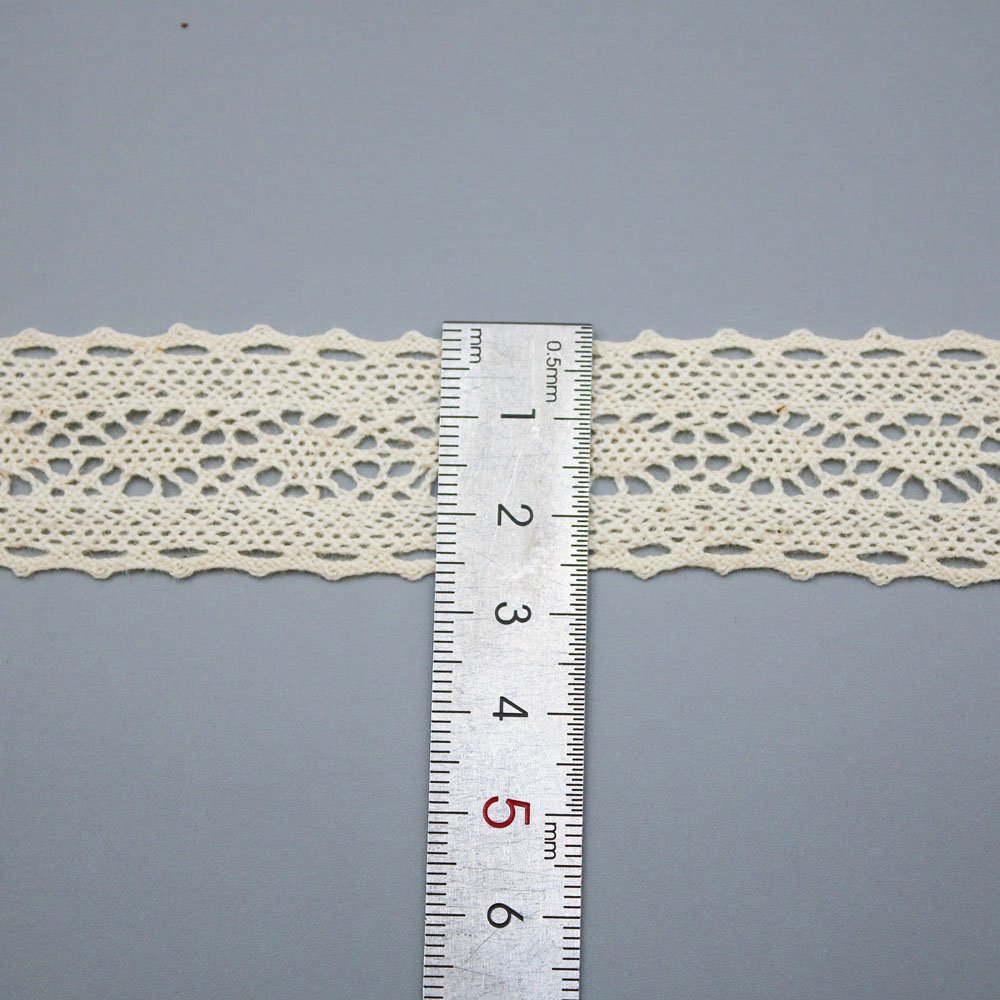 Wholesale OEM Factory ribbon soft white 100% cotton lace Crochet lace trim for women dress