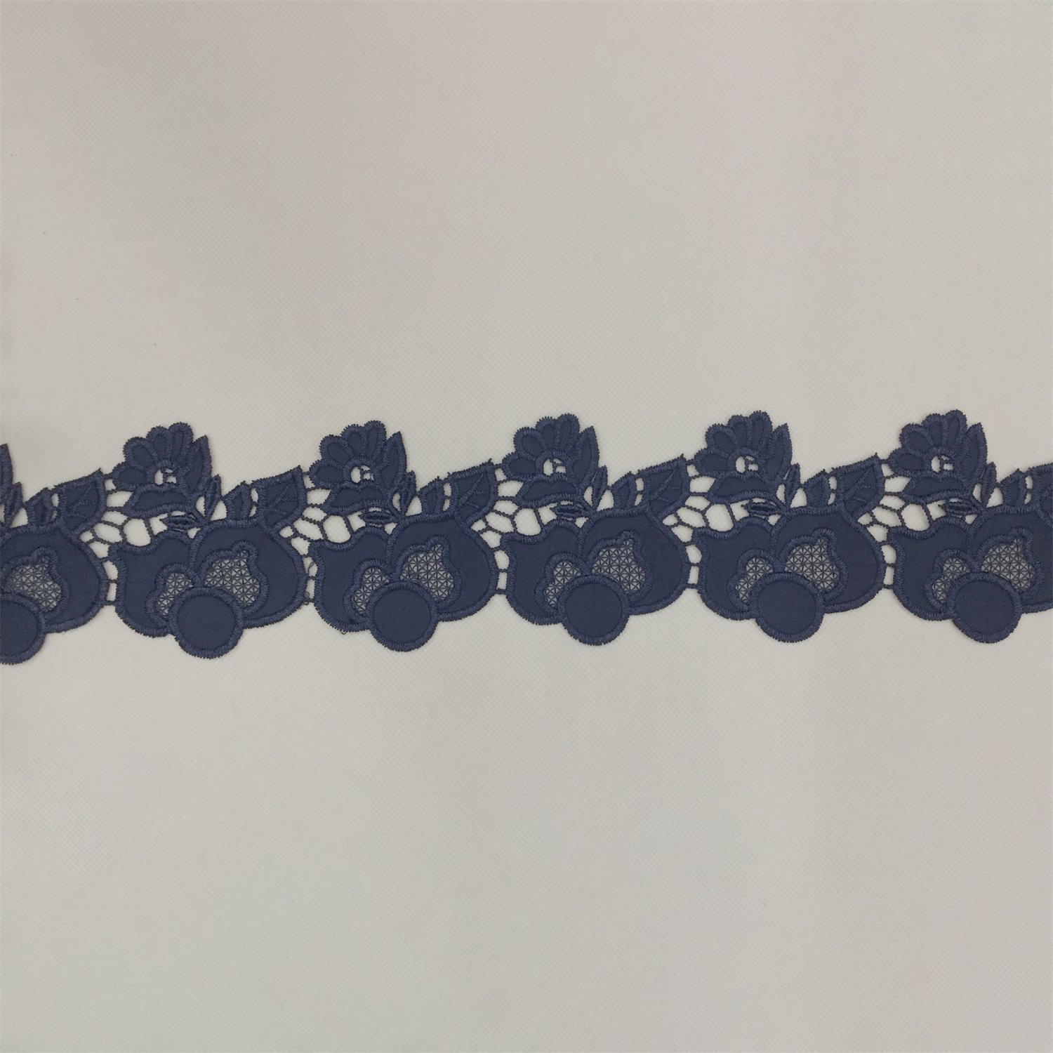 New Technology Black/White Wrap Knitting velvet/chiffon Guipure Lace Venice Lace Trim for Garment accessories