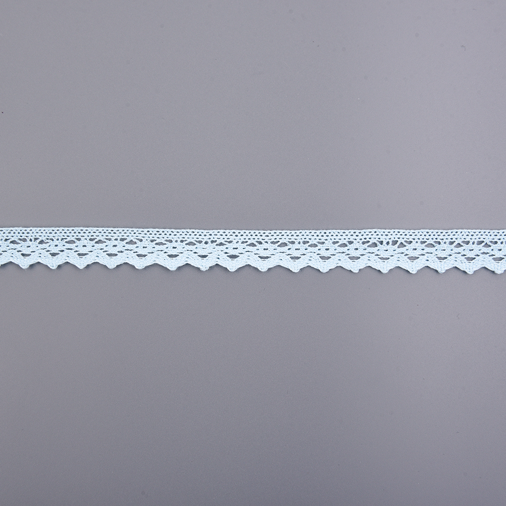 factory OEM polyester cotton lace scallop edged border crochet lace trim for clothing
