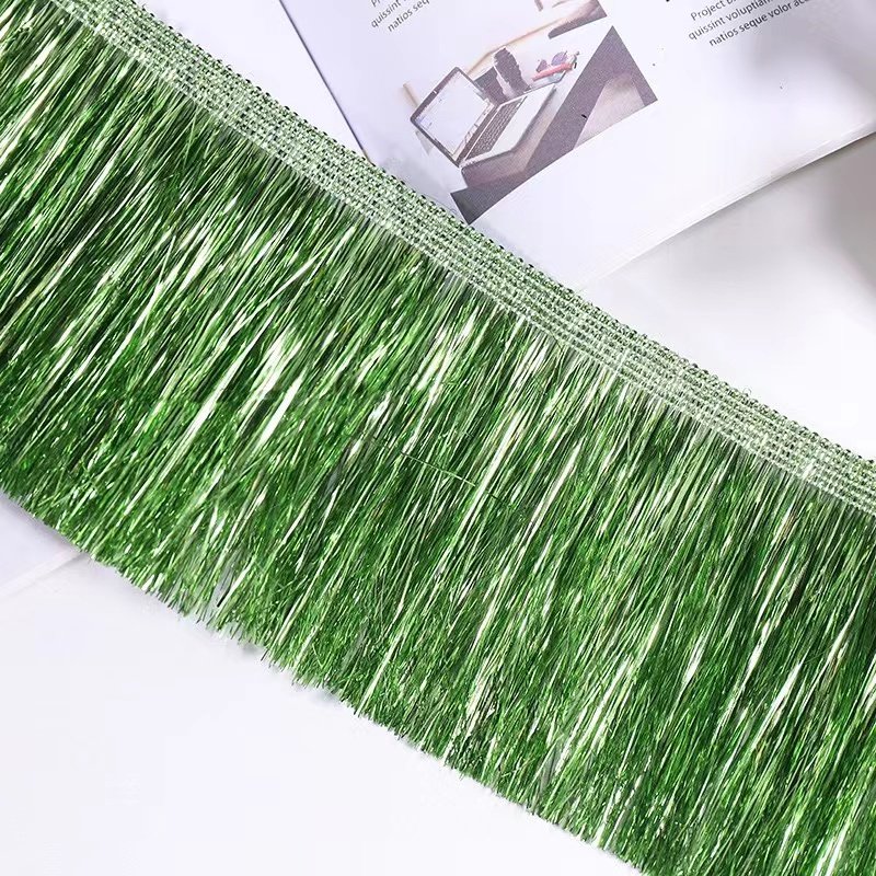 Wholesale 10cm Solid Red Black White Tassel Fringes For Clothes Custom Silk Rayon Polyester Long Fringe Trims For Dresses
