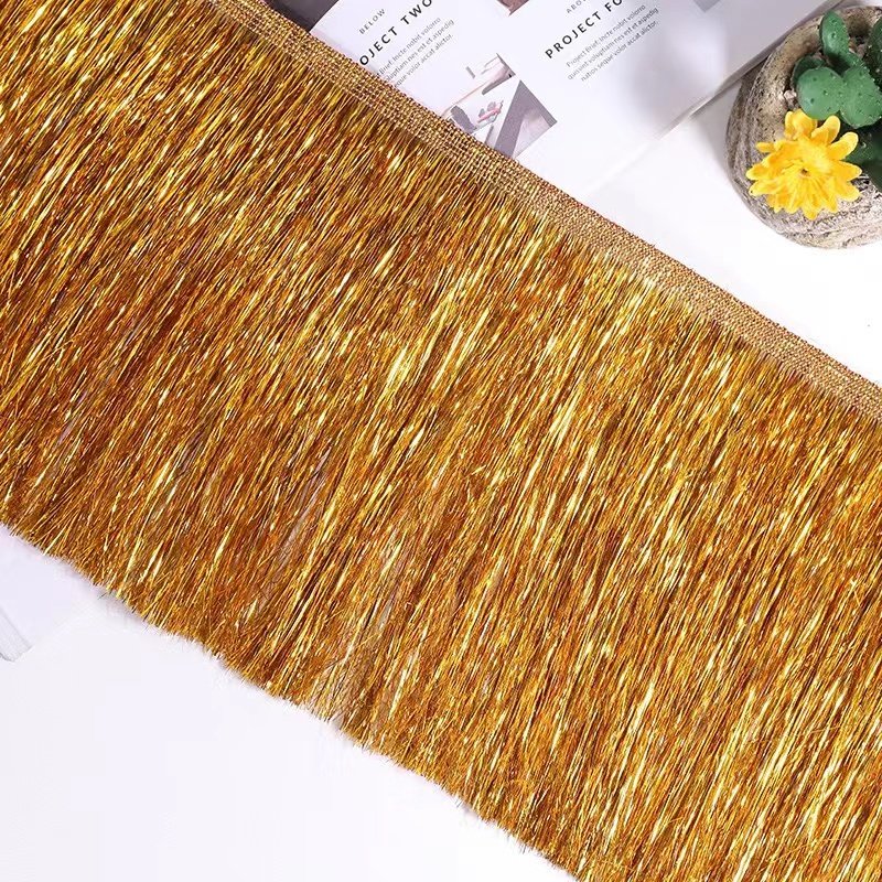 Wholesale 10cm Solid Red Black White Tassel Fringes For Clothes Custom Silk Rayon Polyester Long Fringe Trims For Dresses