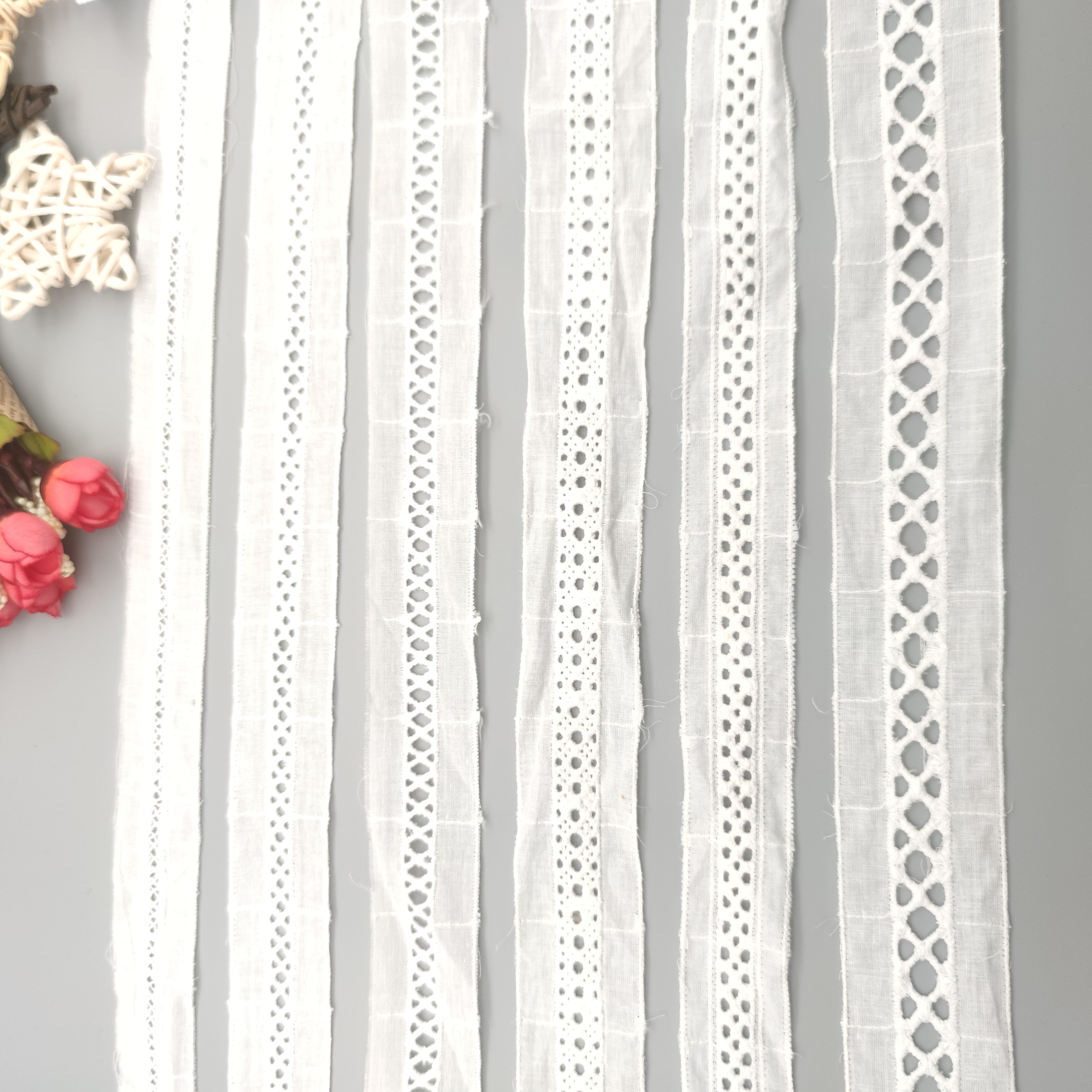 Lace Tape TrimCotton Eyelet Trim Big Ladder Cotton Lace Trim Venise Lace Trim