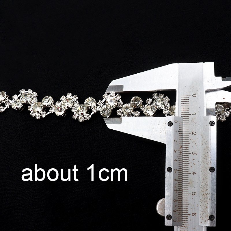E019 Top grade crystal rope chain fashion design rhinestone fringe trim ribbon tassel chain