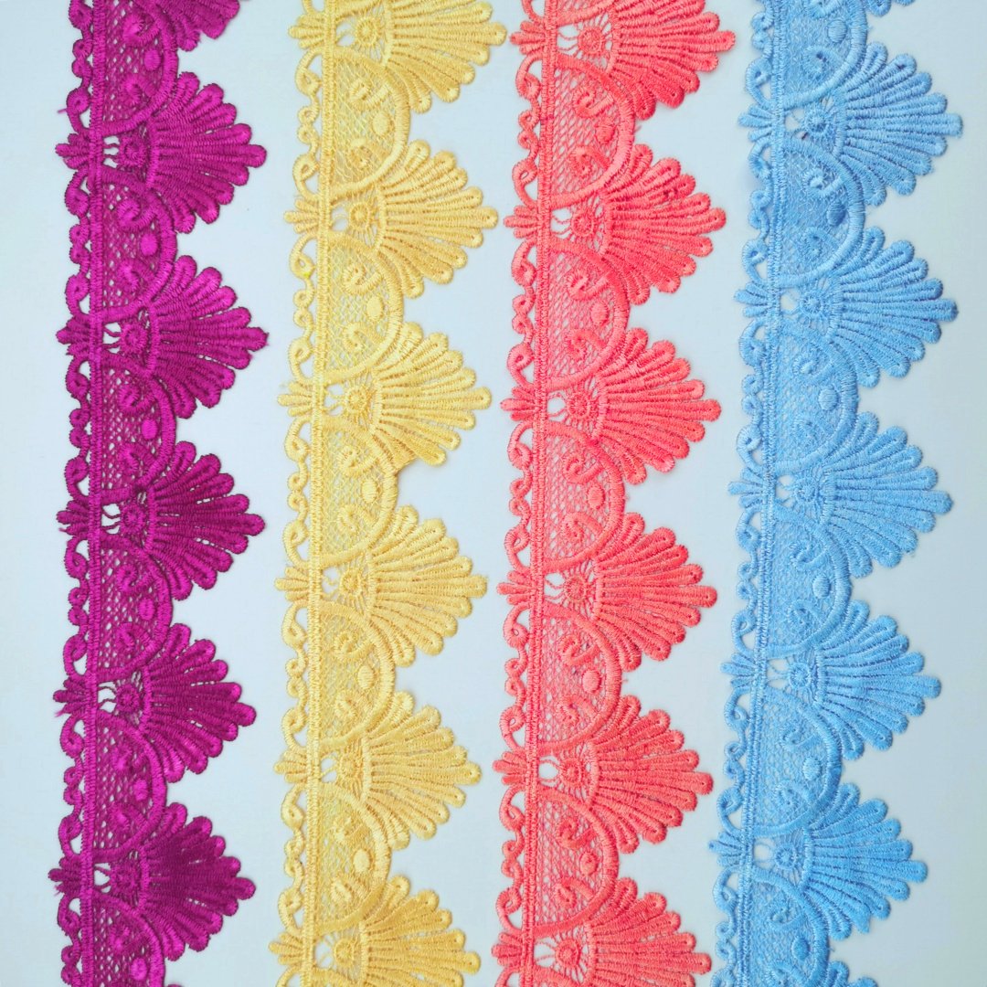 Hot Selling High Quality Embroidery Flower Lace Trimming For Garment And Dress