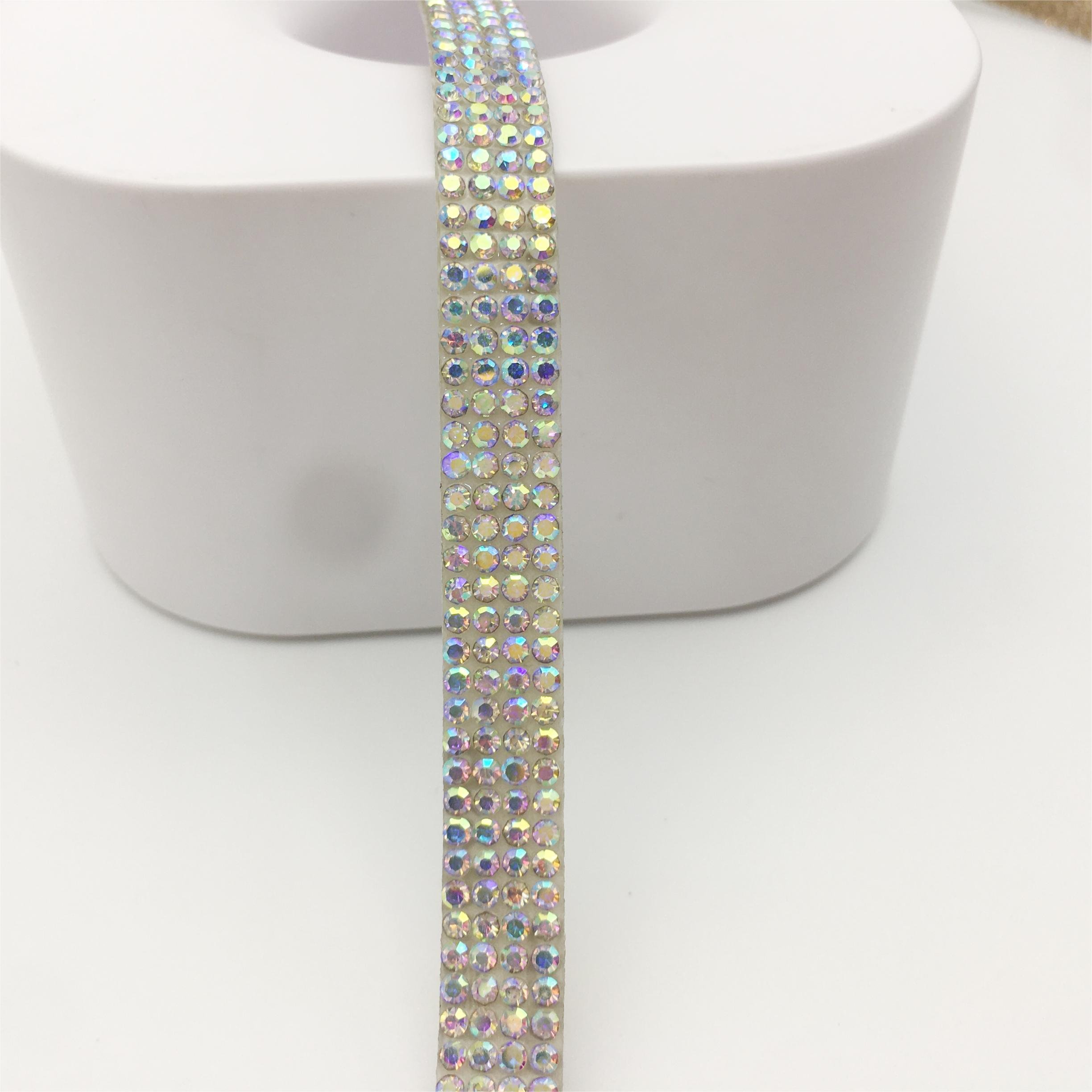 SINRONG bling Rhinestone Tape Self-Adhesive Crystal Diamond Ribbon Trim Sheet Crafts Shoe Decorations Hot Sale Accessory