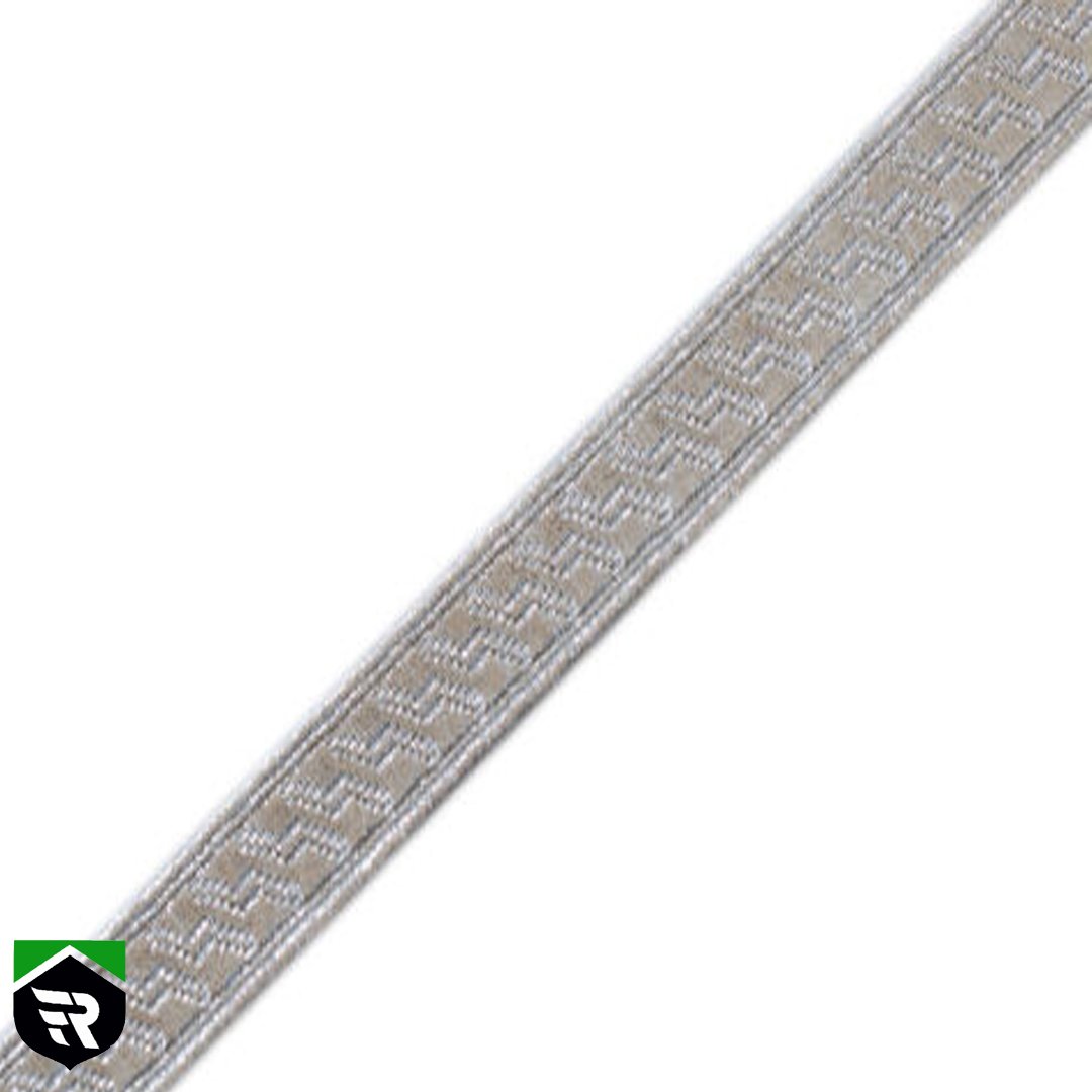 Silver Officer Rank. Braid. Uniform Trim. Galons. Lace