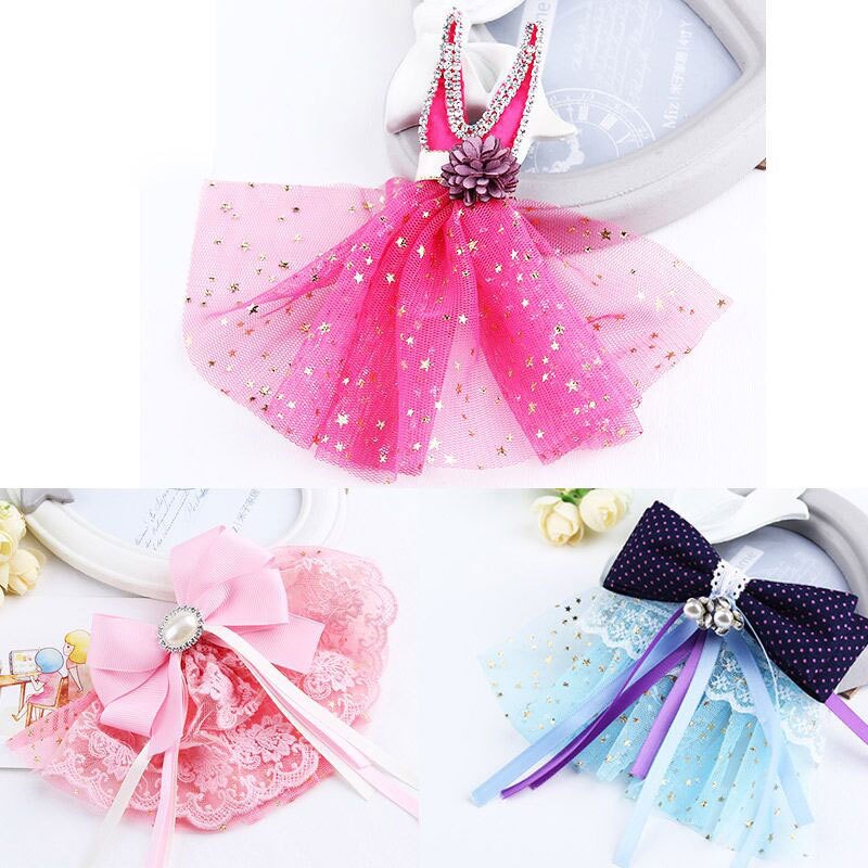 2022 top Solid color lace pleated skirt lace dress accessories trim for women dresses