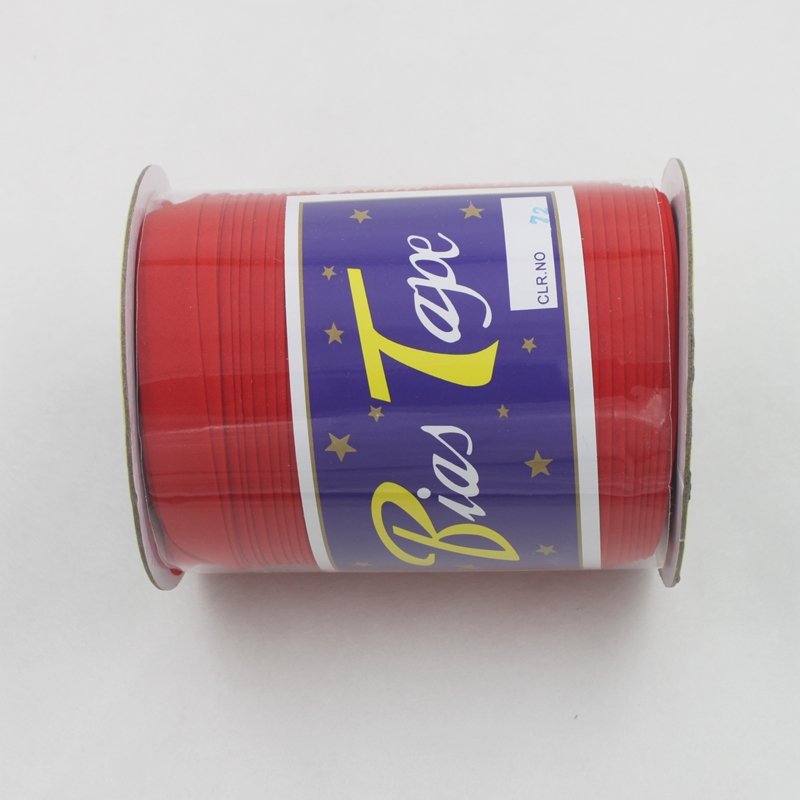 Polyester/Cottom 5/8"(15mm) T/C Bias Tape Bias Binding Fold Ribbon Solid Color For DIY Garment Sewing And Trimming