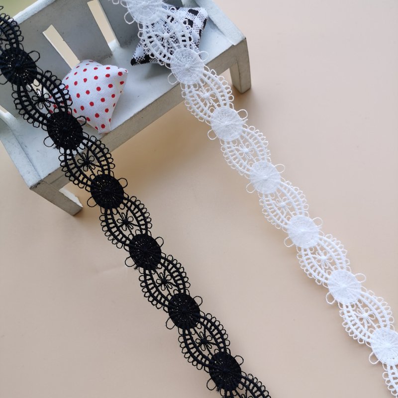 Black And White Milk Silk Water Soluble Embroidery Sewing Trims Lace Elastic Ribbon Lace Bra Clothing Accessories