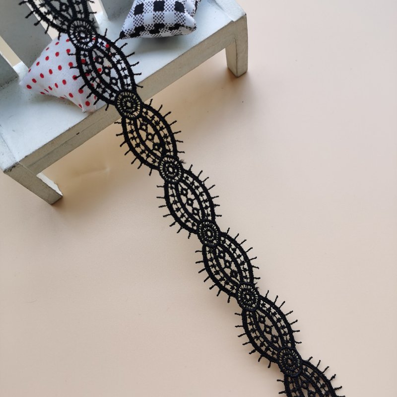 Black And White Milk Silk Water Soluble Embroidery Sewing Trims Lace Elastic Ribbon Lace Bra Clothing Accessories