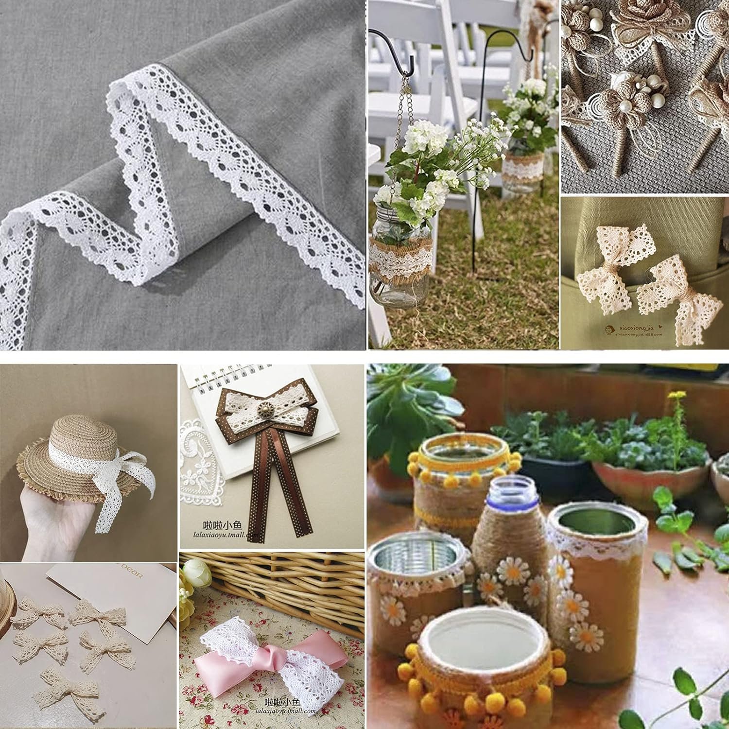 Wholesale narrow jacquard Ribbon Guipure Trimming Lace Polyester Webbing lace White Embroidery Sustainable Crocheted