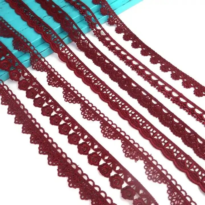 HENGWEI Brand Custom Milk Silk Fiber Lace Trimming Guipure Water Soluble Soft Lace Trim Ribbon Embroidery for Sewing