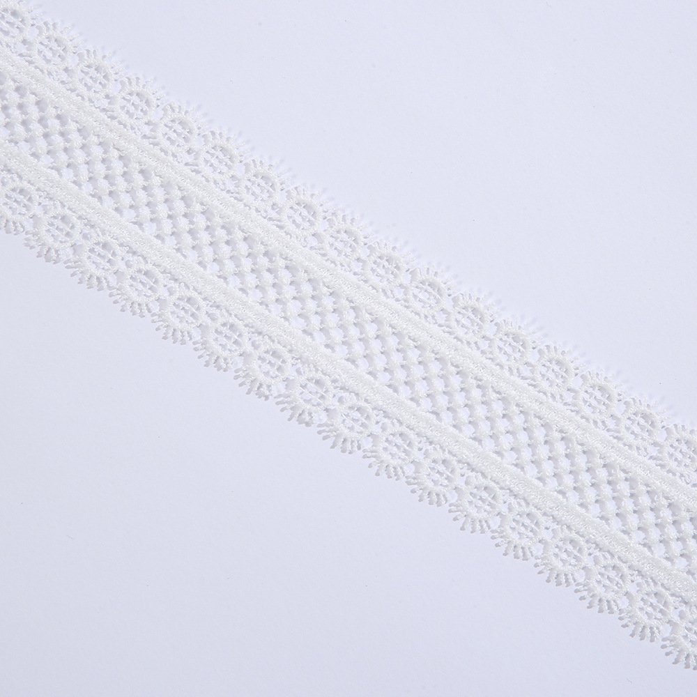 Low Price Water Soluble Fancy Embroidery Lace Fabric Trim And Laces Polyester