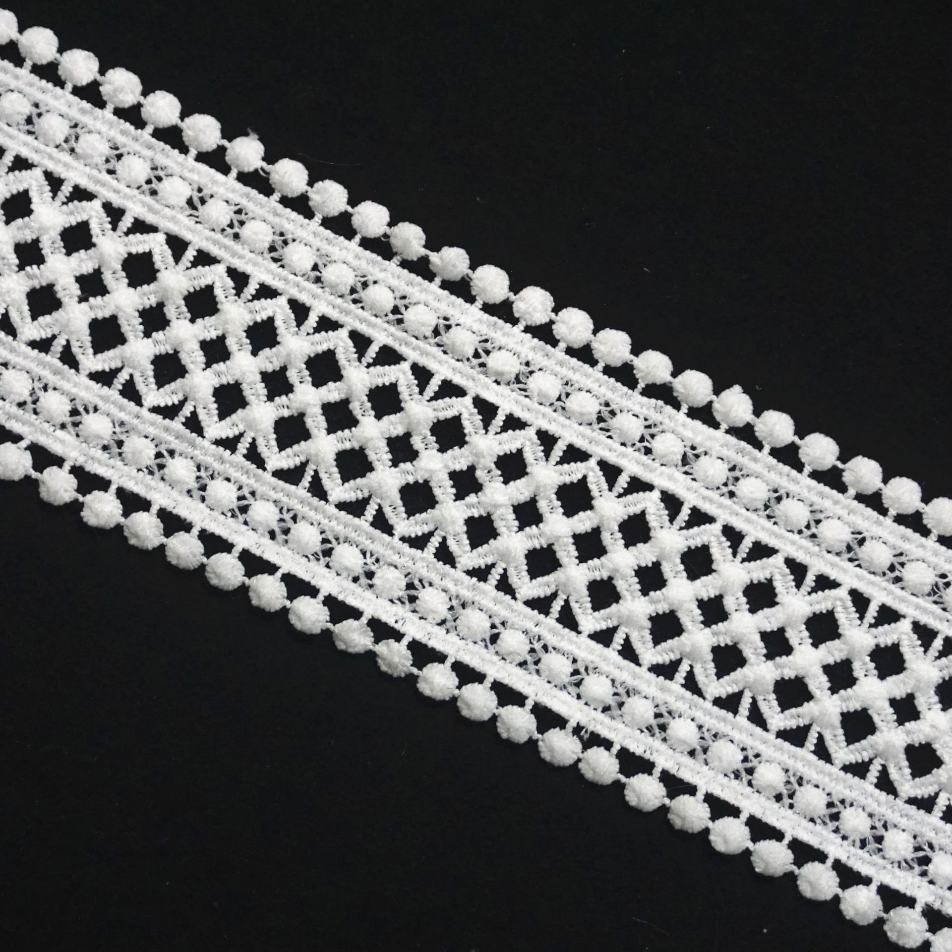 100% Polyester Water-Soluble Embroidery Underwear Decorative Milk Silk Material Lace Trim For Women's Sexy Dresses Wedding Dress