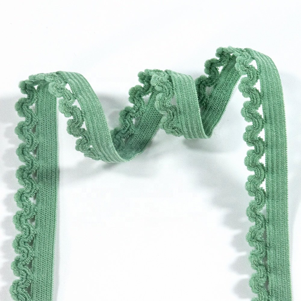 Soft bra elastic brushed picot elastic nylon teeth knitted lingerie trim elastic band for women underwear bra