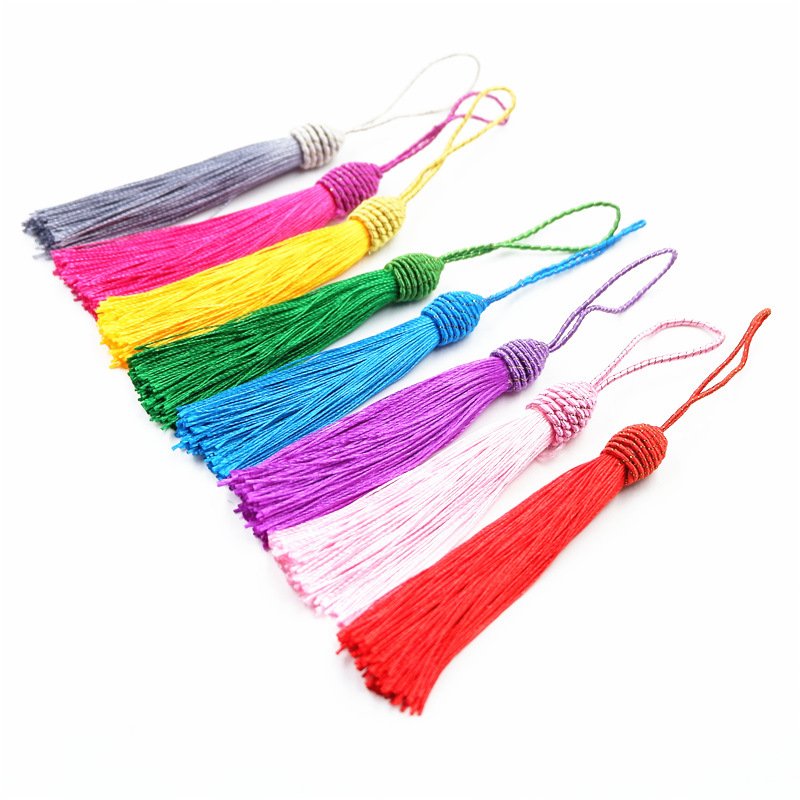 9cm 14cm tassel fringe trim for gift decoration with more than 20 color options