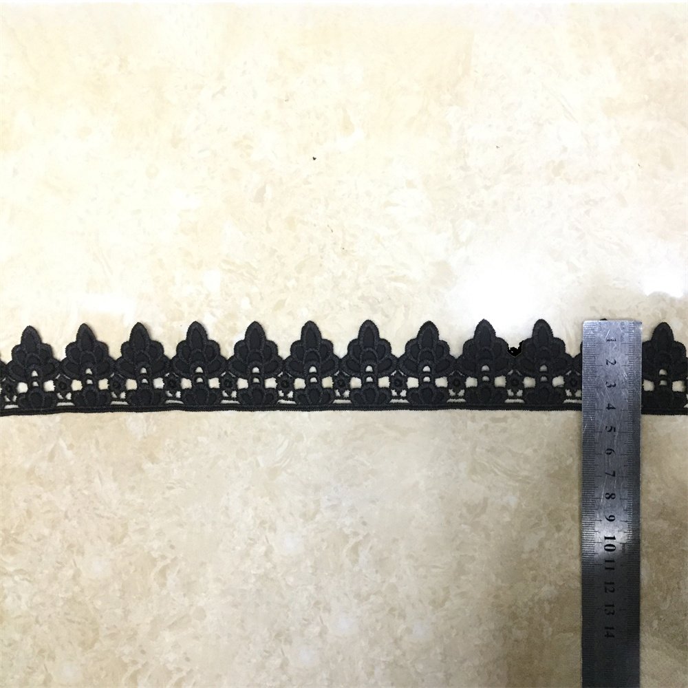 Fashion design Custom made embroidery lace water soluble French lace knit lace trim just a trim for Dresses/Bag/Hair accessories