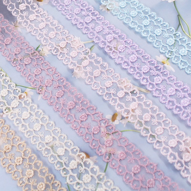 polyester milk silk lace trimming