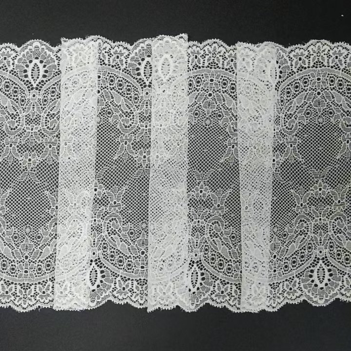 23cm White Vintage Design High Quality Tulle Lace Fabric Trim for Underwear Decorations Accessories or Clothing