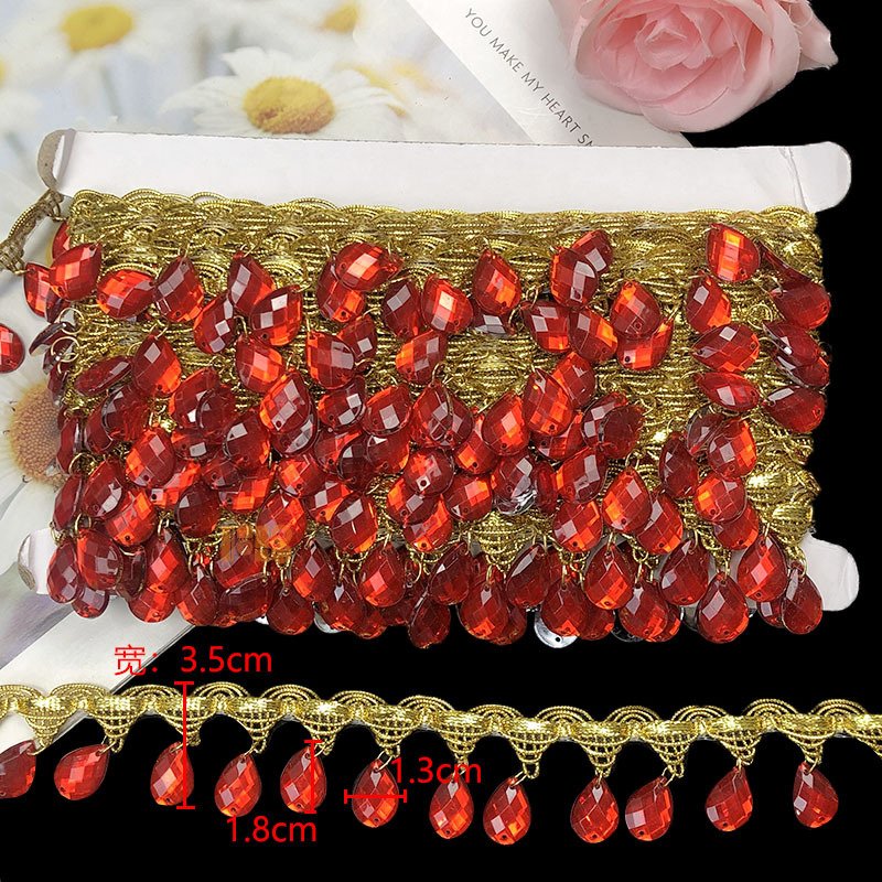 2025 New Design AB Color Gold Silver Plastic Rhinestone Chain Trim Sew On Acrylic Rhinestone Trim