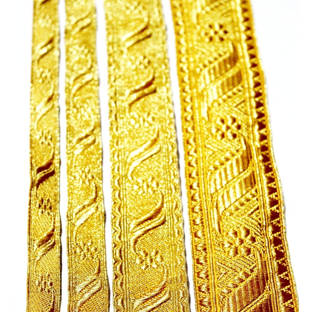 Silver Mylar Oak Leaf Vestment Braid Lace Sequin Fabric Church Religious Liturgical Gold Silver Oak Leaf Braid Lace Trim Galloon
