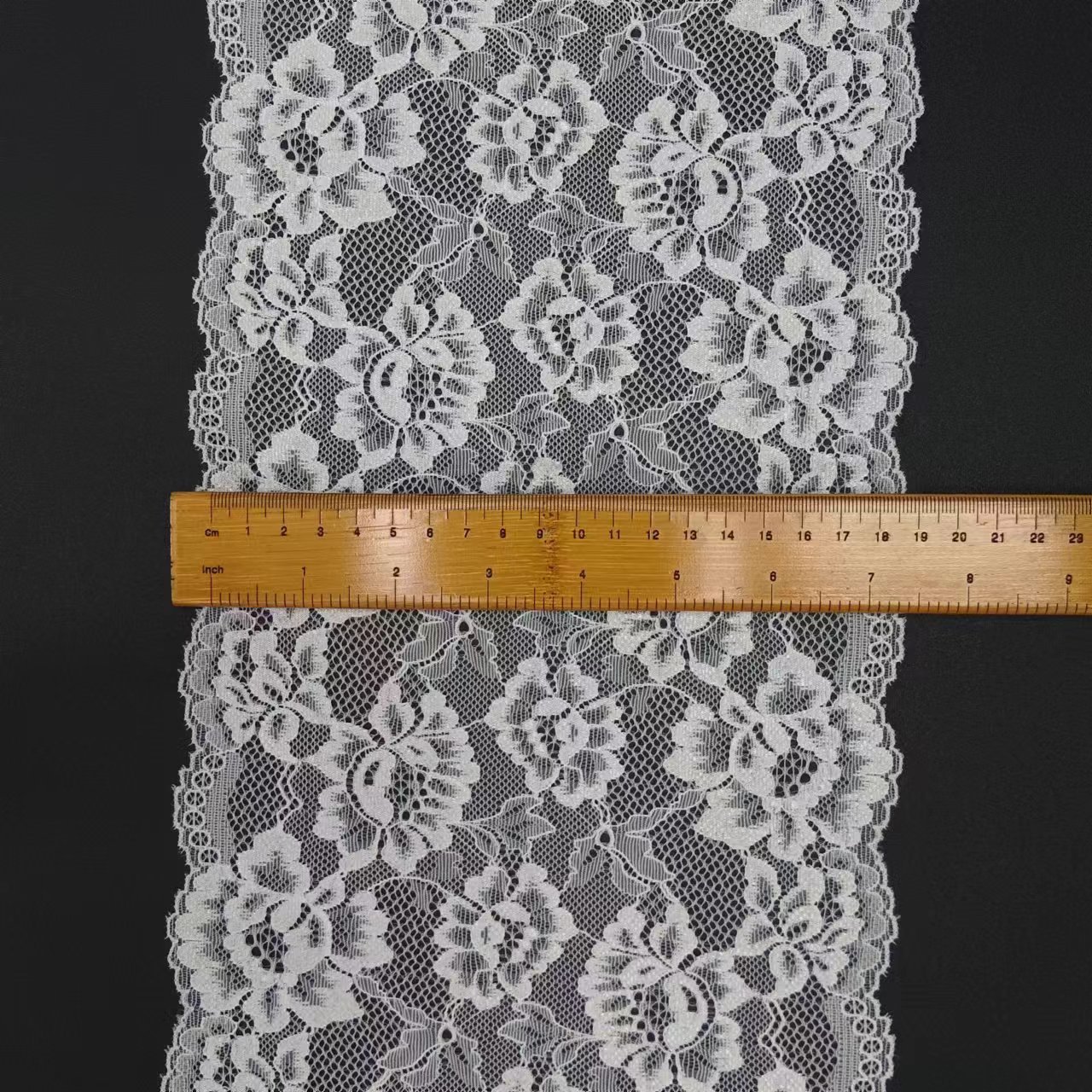 Women's Voile Nylon Spandex Lace Fabrics Various Colors Specialty Material Underwear Custom Width Elastic Tulle Trim Roll