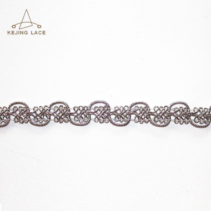 Crochet Metallic Scroll Gimp Trim Gold Braid Trimmings