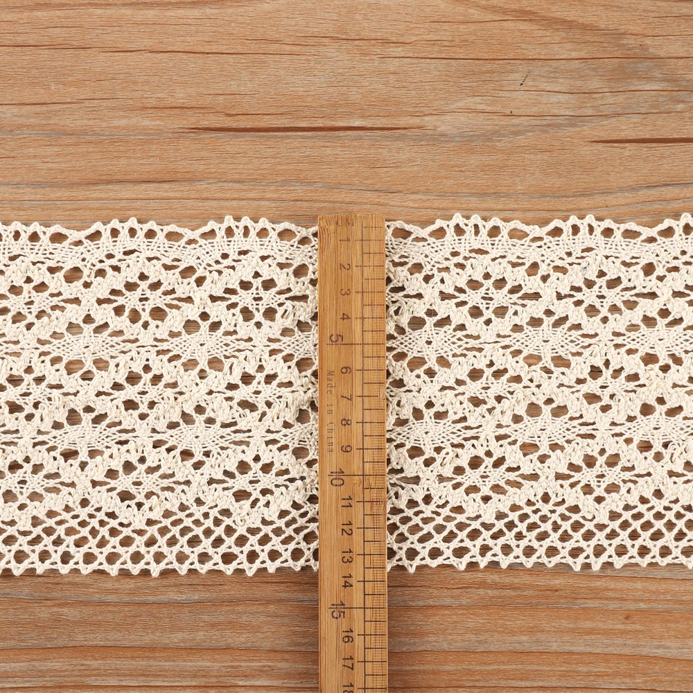 high quality embroidery soft 100% cotton lace Crochet Ribbon lace trim for women clothing