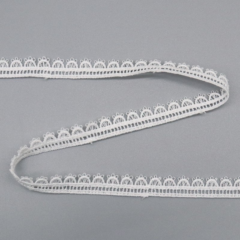 fashion designer 100% polyester water soluble lace sustainable sewing trim for clothing shoes