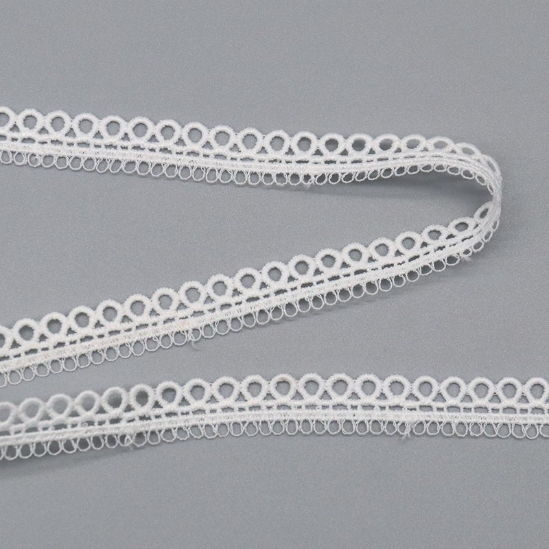 fashion designer 100% polyester water soluble lace sustainable sewing trim for clothing shoes