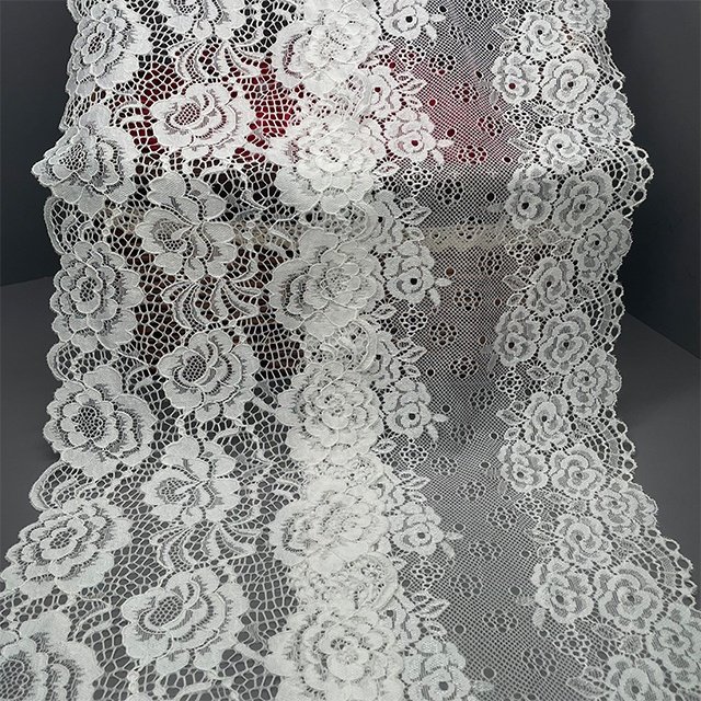 TUTON Custom French Elastic Lace 18.0 CM/18.5 CM Trim Wholesale For Lingerie