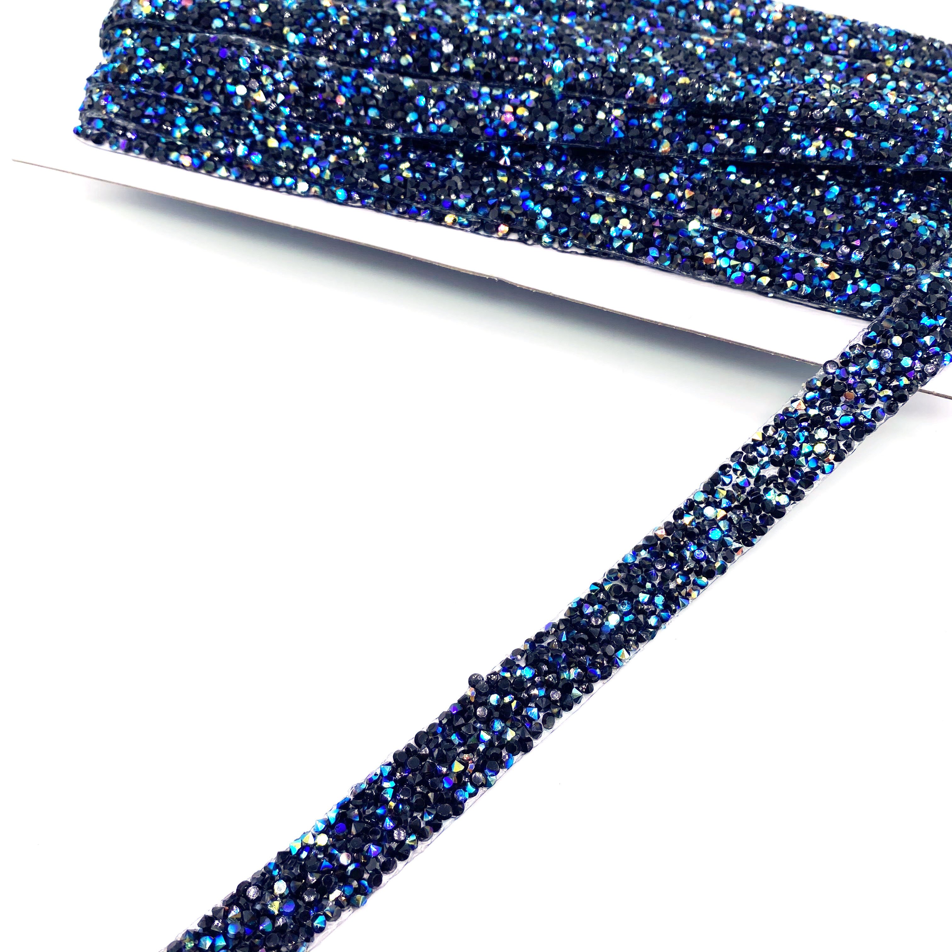 Custom Iron On Mesh Crystal Rhinestone Hot Fix Trimming For DIY Carnival Shoes Dress Bags Decorative Accessories