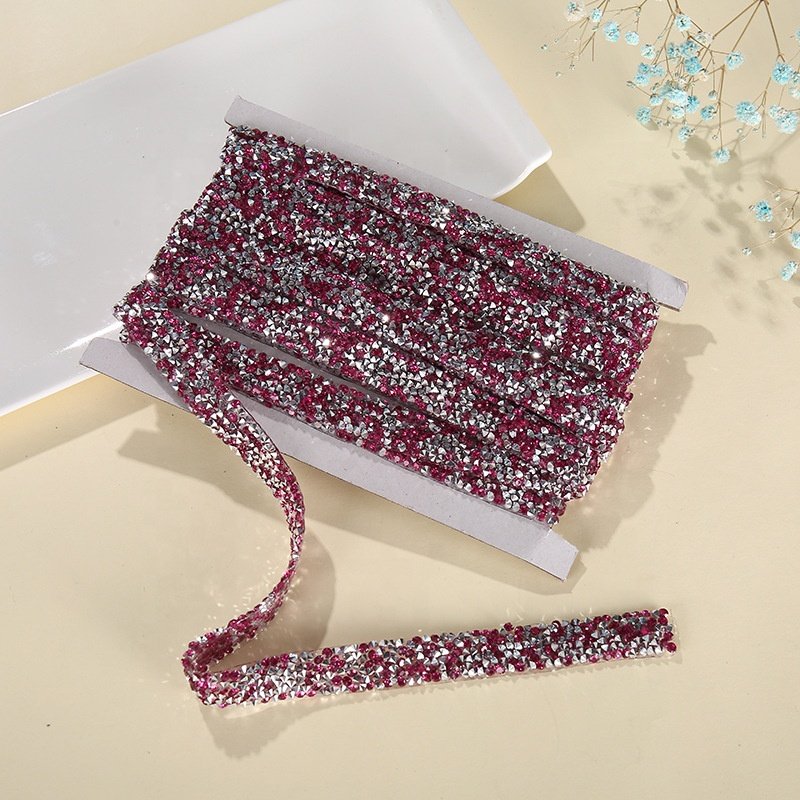 Factory Wholesale Scarf Orange Rhinestone Bling Hot Fix glass Stone Iron On Rhinestone Trimming For Bags Decoration