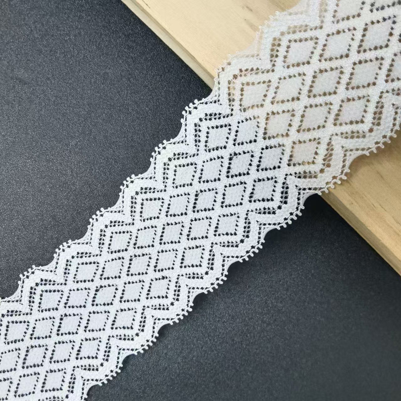 5 cm Width Comfortable Voile Nylon Spandex Elastic Lace Fabric Trimming for Women's Bra Underwear