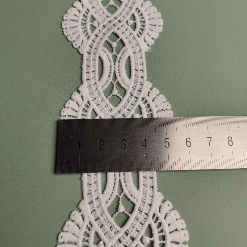 Hot Sale French Flower Trim Border Trimming Water Soluble Lace Trim