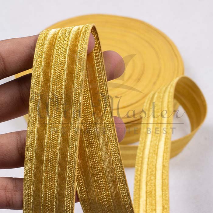 Braid Rank Lace Silky Yellow 13mm Wide
