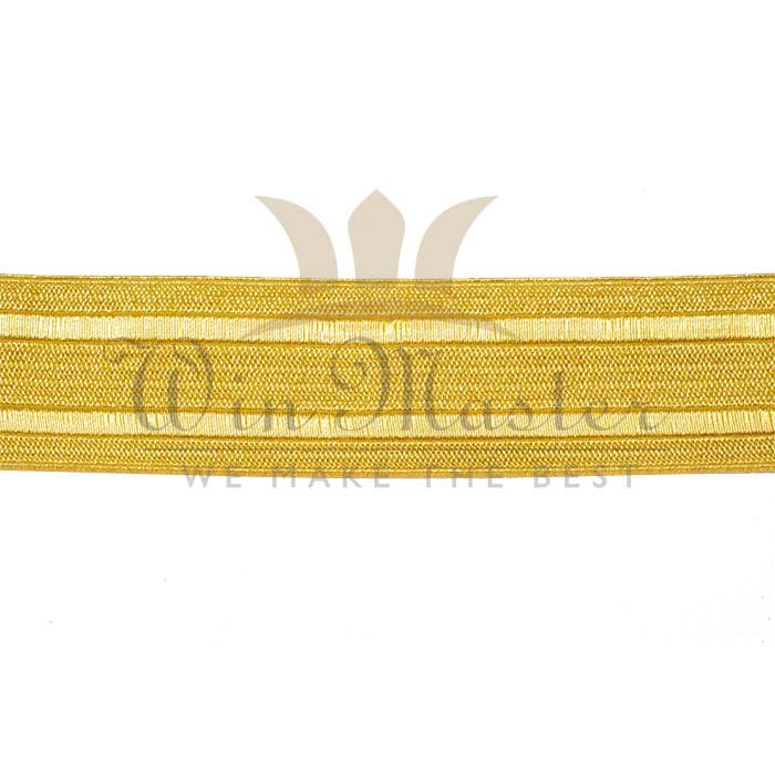 Braid Rank Lace Silky Yellow 13mm Wide