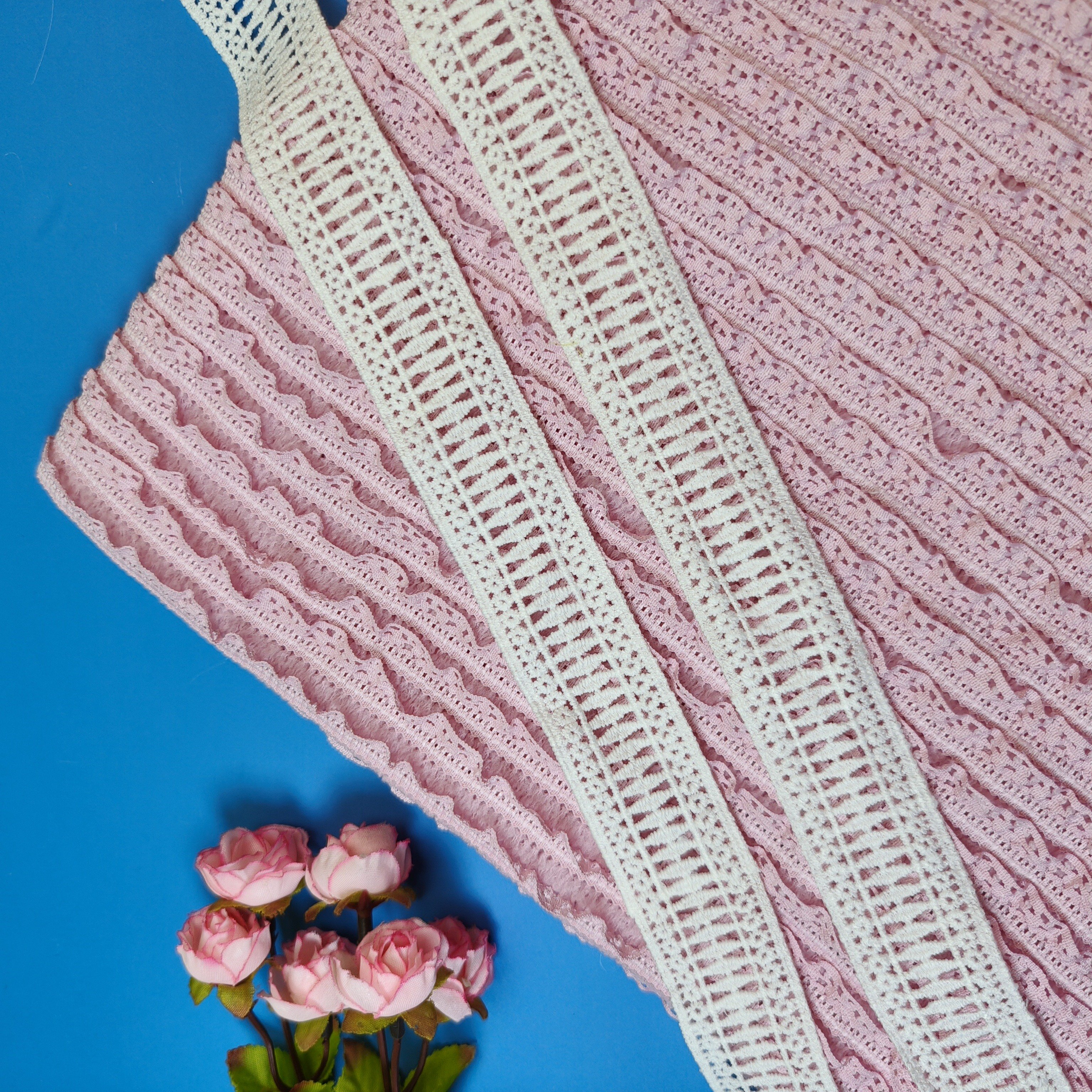 Hot Sale French Flower Trim Border Trimming Water Soluble Lace Trim